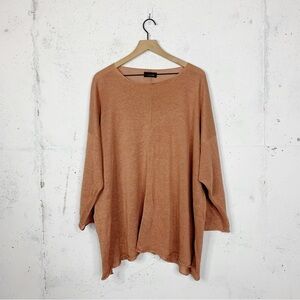 Eskander Linen One Size Tunic Pullover Sweater